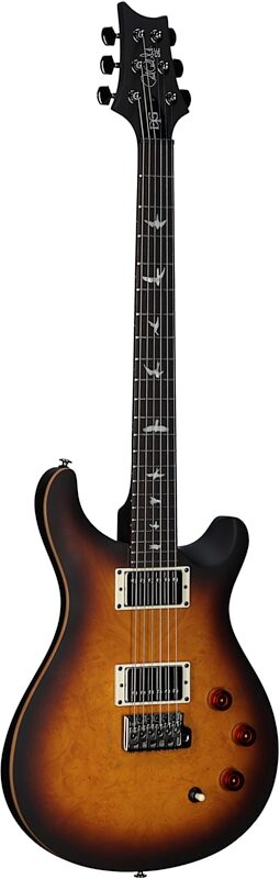 PRS Paul Reed Smith SE DGT Exotic Limited Edition Run Electric Guitar, Laurel Burl McCarty Tobacco Brst, Body Left Front