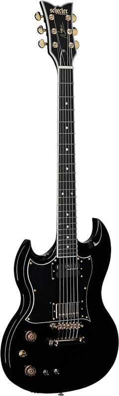 Schecter ZV-H6LLYW66D-S Zacky Vengeance Electric Guitar, Left-Handed, Black, Body Left Front