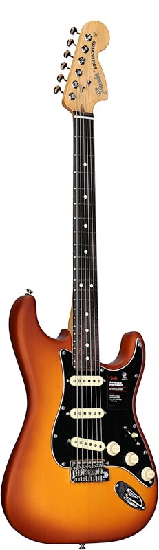 Fender Limited Edition American Performer Timber Stratocaster Electric Guitar, with Rosewood Fingerboard, Honey, Body Left Front