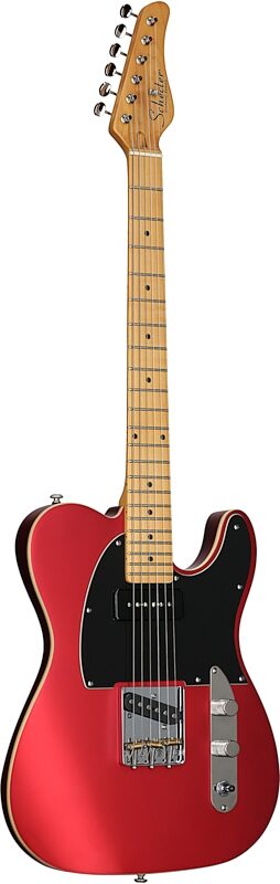 Schecter PT Special Electric Guitar, Satin Candy Apple Red, Body Left Front