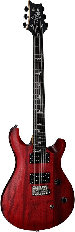 PRS Paul Reed Smith SE CE24 Standard Electric Guitar (with Gig Bag), Satin Vintage Cherry, Body Left Front