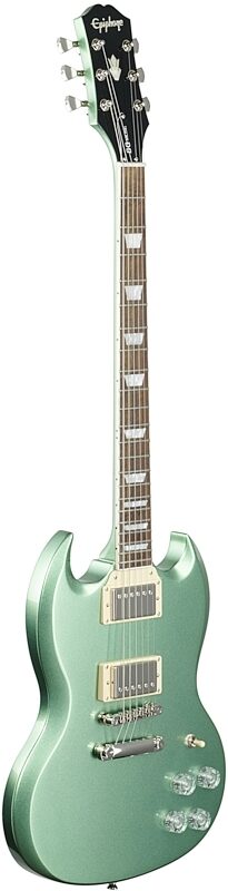 Epiphone SG Muse Electric Guitar, Wanderlust Green Metallic, Body Left Front