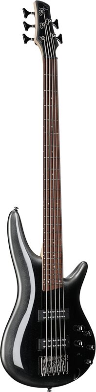 Ibanez SR305E Electric Bass, 5-String, Midnight Gray Burst, Body Left Front