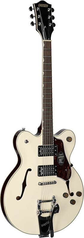 Gretsch G2622T Streamliner CB Electric Guitar, Vintage White, Body Left Front