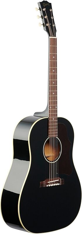 Gibson '50s J-45 Original Acoustic-Electric Guitar (with Case), Ebony, Body Left Front