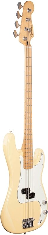Fender Player Precision Electric Bass, Maple Fingerboard, Buttercream, Body Left Front