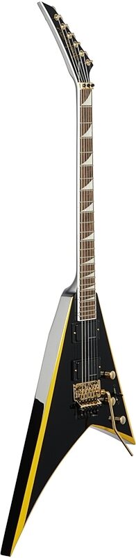 Jackson X Series Rhoads RRX24 Electric Guitar, with Laurel Fingerboard, Black with Yellow Bevel, USED, Blemished, Body Left Front