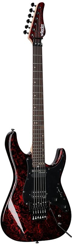 Schecter Sun Valley Super Shredder FR S Electric Guitar, Red Reign, Body Left Front
