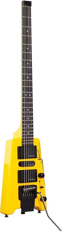 Steinberger Spirit GT Pro Deluxe Electric Guitar (with Bag), Hot Rod Yellow, Body Left Front
