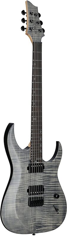 Schecter Sunset-6 Extreme Electric Guitar, Gray Ghost, Body Left Front