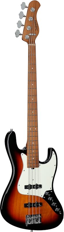 Sadowsky MetroExpress 21-Fret Vintage J/J Electric Bass, Maple Fingerboard, Sunburst, Body Left Front