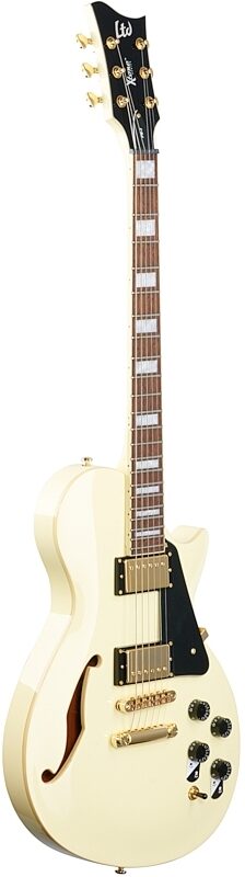 ESP LTD Xtone PS-1 Electric Guitar, Vintage White, Body Left Front