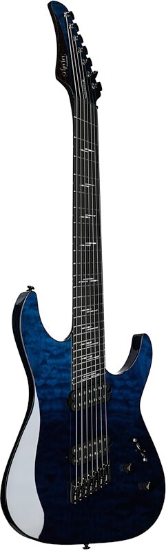 Schecter Reaper 7 Elite Multiscale Electric Guitar, 7-String, Deep Ocean Blue, Scratch and Dent, Body Left Front