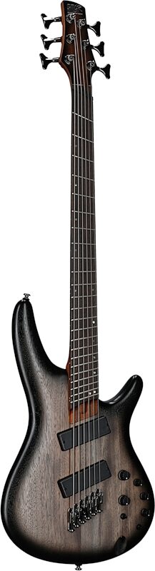 Ibanez SRC6MS Bass Workshop Electric Bass, 6-String, Crossover Black, Body Left Front
