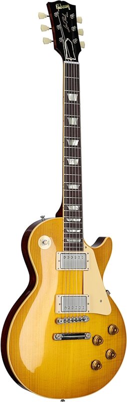 Gibson Custom 1958 Les Paul Standard Reissue Electric Guitar (with Case), Lemon Burst, Body Left Front