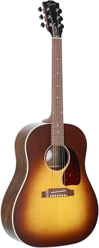 Gibson J-45 Studio Walnut Acoustic-Electric Guitar (with Case), Satin Walnut Burst, Blemished, Body Left Front