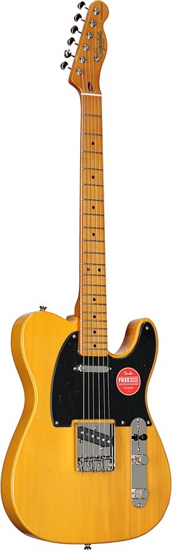 Squier Classic Vibe '50s Telecaster Electric Guitar, Butterscotch Blonde, Body Left Front