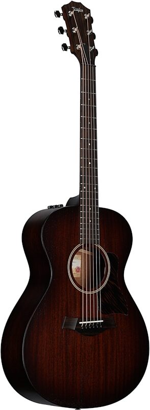 Taylor AD22e American Dream Grand Concert Acoustic-Electric Guitar (with Soft Case), Tobacco Sunburst, with Aerocase, Body Left Front