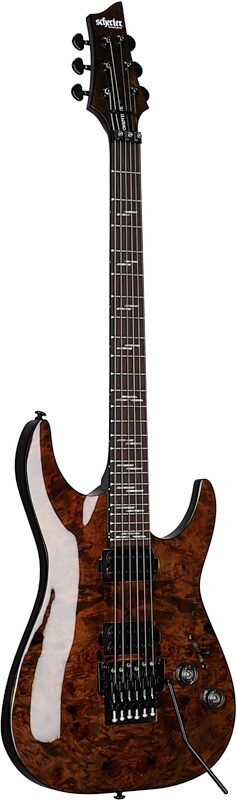 Schecter Omen Elite-6FR Electric Guitar, Charcoal, Blemished, Body Left Front