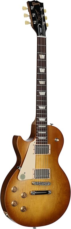 Gibson Les Paul Tribute Left-Handed Electric Guitar (with Soft Case), Satin Honeyburst, Body Left Front