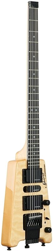 Steinberger GT-PRO Quilt Deluxe Electric Guitar (with Gig Bag), Natural, Body Left Front