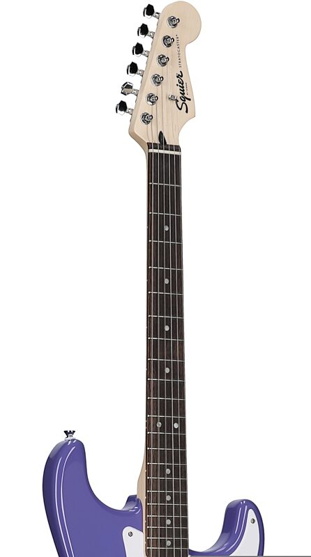 Squier Sonic Stratocaster Electric Guitar, Laurel Fingerboard, Ultraviolet, Body Left Front