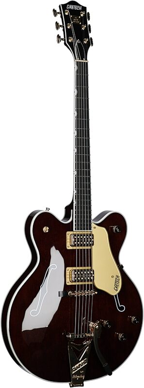 Gretsch G6122TG Players Edition Country Gentleman Electric Guitar (with Case), Walnut, Body Left Front
