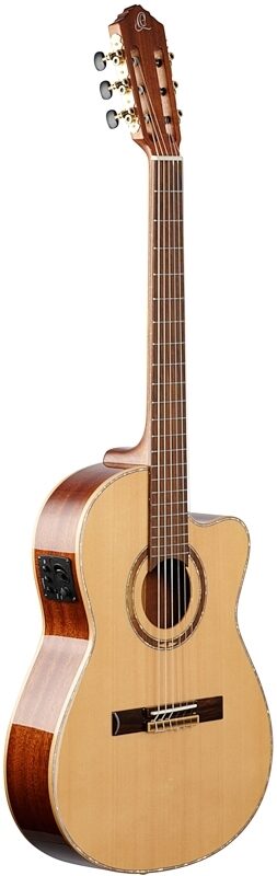 Ortega RCE138T4 Classical Acoustic-Electric Guitar (with Gig Bag), New, Body Left Front