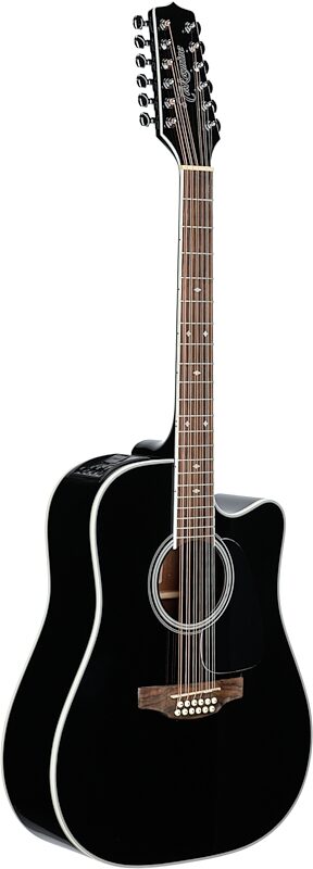 Takamine GD38CE Acoustic-Electric Guitar, 12-String, Black, Body Left Front