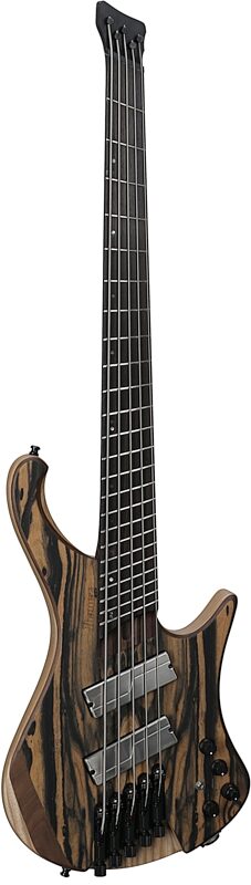 Ibanez EHB1675MS Multi-Scale Electric Bass, 5-String (with Gig Bag), Natural Flat, Body Left Front