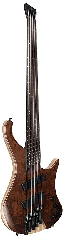 Ibanez EHB1265MS Ergo Bass, 5-String (with Gig Bag), Natural Mocha Lo Gloss, Body Left Front