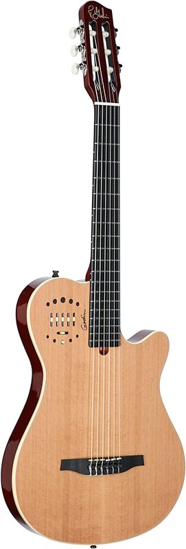 Godin Multiac Grand Concert Deluxe Classical Acoustic-Electric Guitar (with Gig Bag), Natural, USED, Blemished, Body Left Front