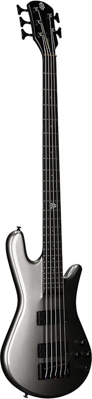Spector NS Ethos HP 5-String Bass Guitar (with Bag), Gunmetal Gloss, Body Left Front