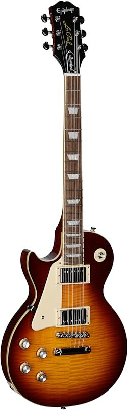 Epiphone Inspired by Gibson Les Paul Standard '60s Electric Guitar, Left-Handed (with Gig Bag), Iced Tea, Body Left Front