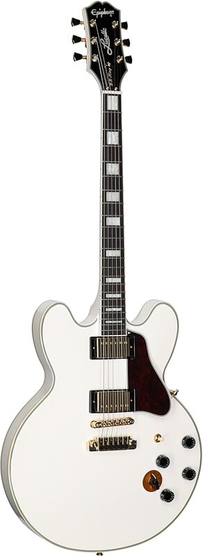 Epiphone B.B. King Lucille Electric Guitar (with EpiLite Case), Bone White, Body Left Front