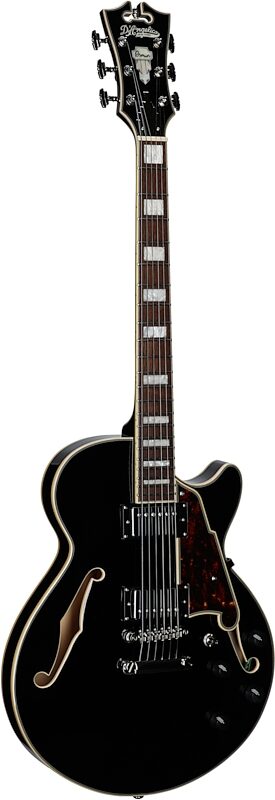 D'Angelico Premier SS Electric Guitar, Black, Body Left Front