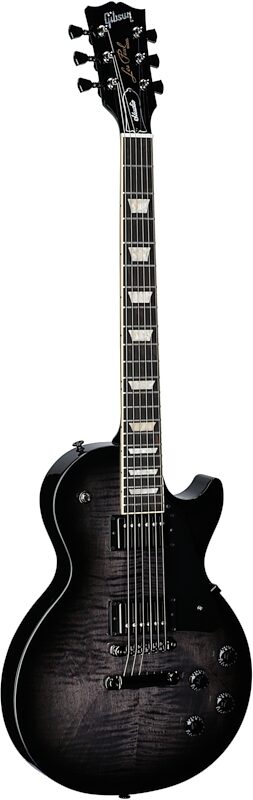 Gibson Les Paul Studio Session Electric Guitar (with Soft Case), Transparent Ebony Burst, Body Left Front