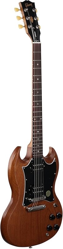 Gibson SG Tribute Electric Guitar (with Soft Case), Natural Walnut, Body Left Front