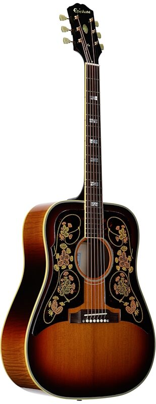 Epiphone Chris Stapleton USA Frontier Acoustic-Electric Guitar (with Case), Sunburst, Body Left Front