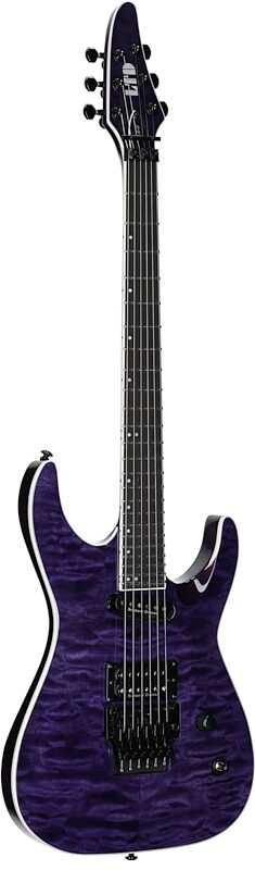 ESP LTD Andy LaRocque ALR-II Electric Guitar (with Case), ST Purple, Body Left Front