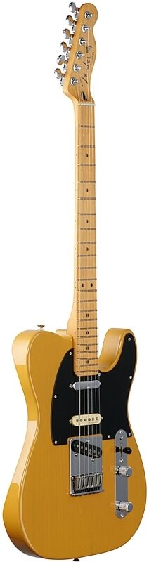 Fender Player Plus Nashville Telecaster Electric Guitar, Maple Fingerboard (with Gig Bag), Butterscotch, Body Left Front