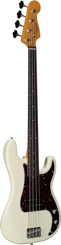 Fender American Vintage II 1960 Precision Electric Bass, Rosewood Fingerboard, Olympic White, Body Left Front