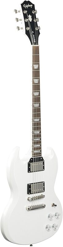 Epiphone SG Muse Electric Guitar, Pearl White Metallic, Body Left Front