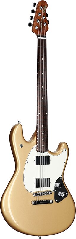 Ernie Ball Music Man StingRay HT Electric Guitar (with Case), Golden Delicious, Body Left Front