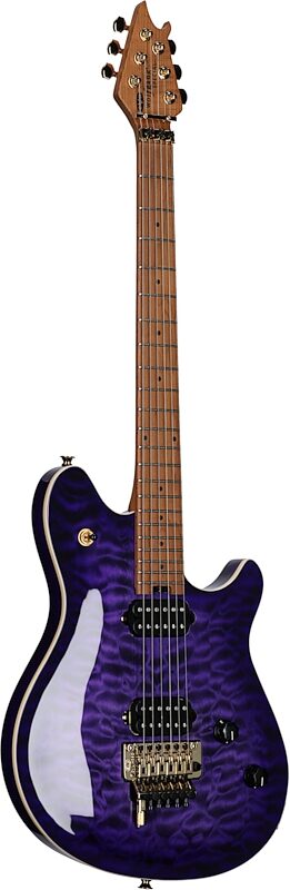 EVH Eddie Van Halen Wolfgang Special Quilted Maple Electric Guitar, Purple Burst, Body Left Front