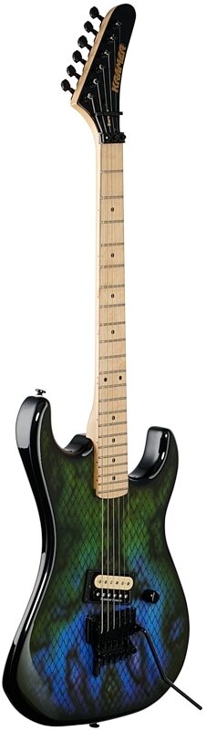 Kramer Baretta Custom Graphics Electric Guitar (with EVH D-Tuna and Gig Bag), Viper, Custom Graphics, Blemished, Body Left Front