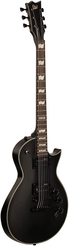 ESP LTD EC-256 Electric Guitar, Black Satin, Body Left Front