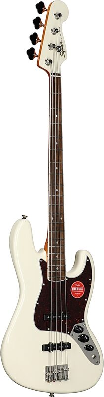 Squier Limited Edition Classic Vibe Mid-60s Jazz Electric Bass, Olympic White, Body Left Front
