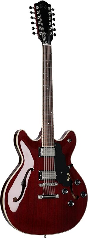 Guild Starfire I Electric Guitar, 12-String, Cherry Red, Body Left Front