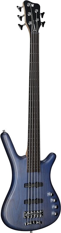 Warwick RockBass Corvette Basic 5 Active Electric Bass, 5-String, Ocean Blue, Body Left Front